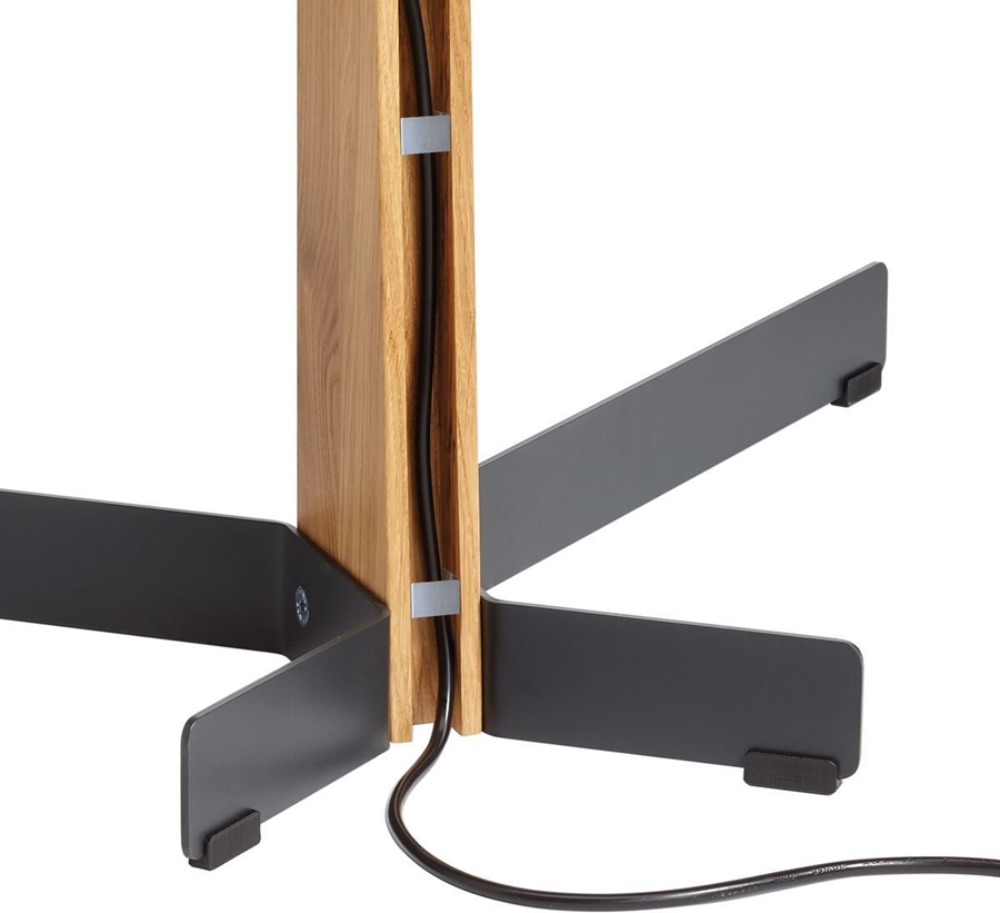 TVS 3695 | tv vloerstandaard | Eikenhoud & staal | 40-77" 21